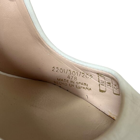 Zara Basic Leather Pointed Toe Heels in Black & White Size 39 with Minor Flaws - Picture 8 of 10